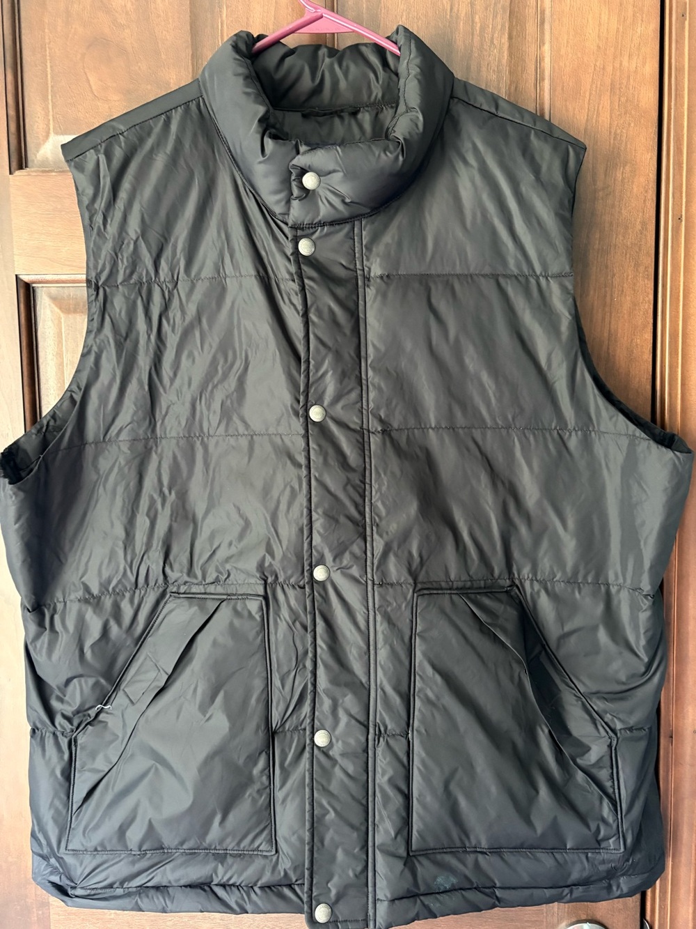 Lands' End Black Quilted Puffer Vest